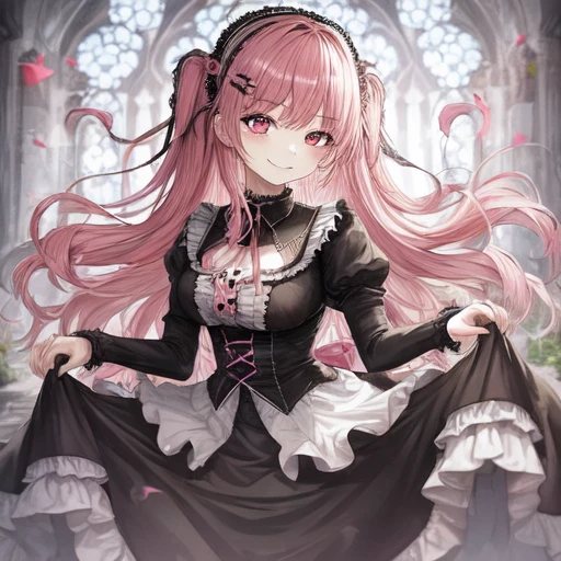 [Holara] готическая лолита волнистые волосы средние волосы женщина смех [Иллюстрация]
