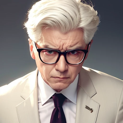 [Stable Diffusion] злой очки костюм [Реалистичный]