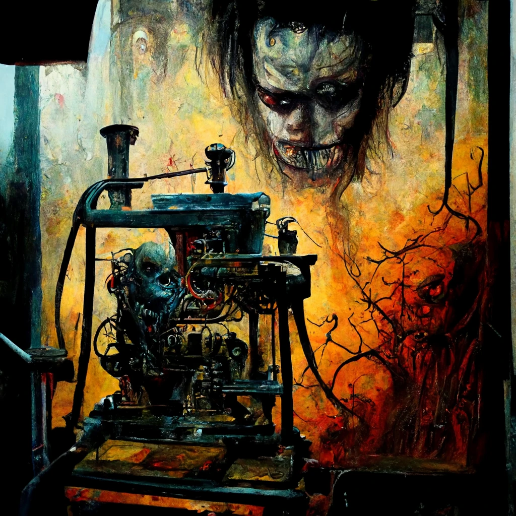 [Midjourney] terror pintura al óleo [Realista]