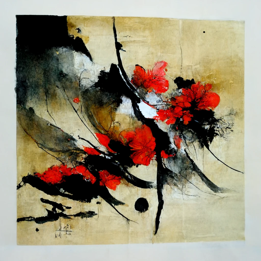 [Midjourney] безумие японский абстрактный [Реалистичный]