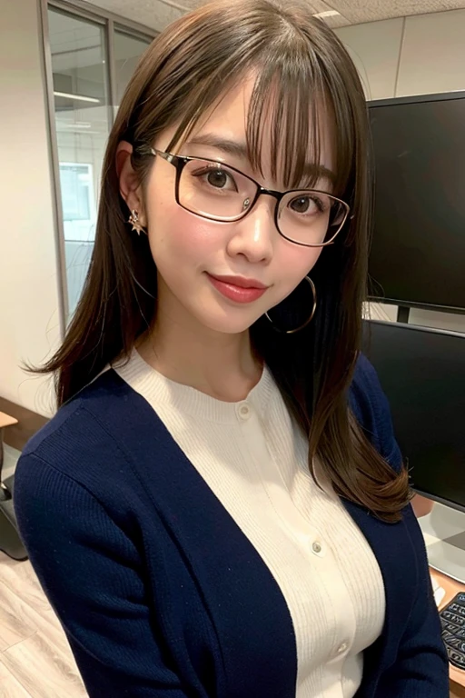 [Stable Diffusion] 秘書 辦公室 眼鏡 高品質 美女 [寫實]