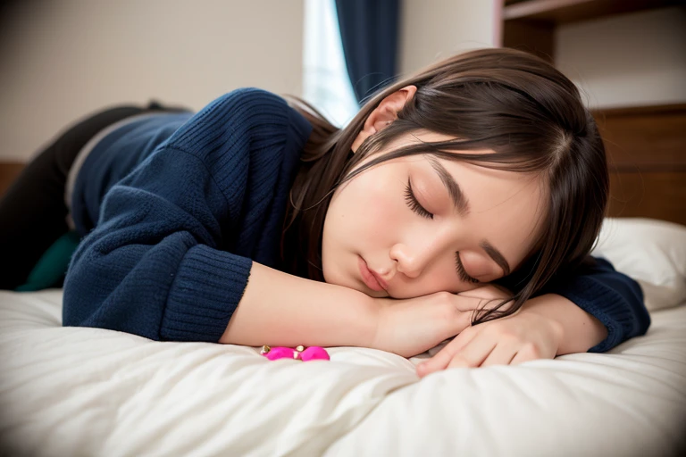 [Stable Diffusion] спящий спящий красивая женщина [Реалистичный]