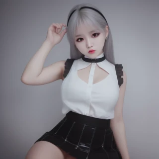 スカート, こっちを見ている