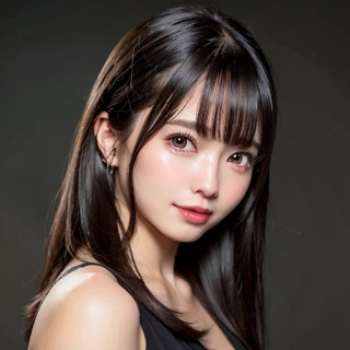 ロングヘア, ストレートヘア, 空, 美少女, 傑作, ドレス, 野原