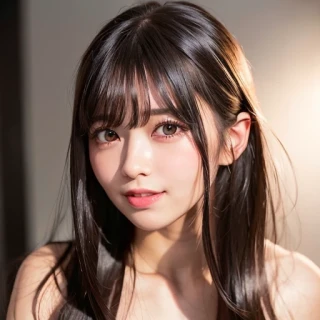 ロングヘア, ストレートヘア, 空, 美少女, 傑作, ドレス, 野原