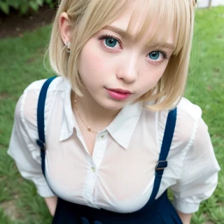 ショートヘア, 屋外, 傑作, 制服・学生服, 立っている