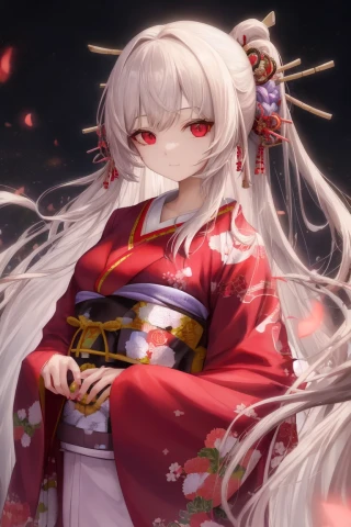 long hair, woman, Masterpiece, kimono