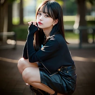 ミディアムヘア, 美少女, 傑作, 公園