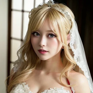 美女, 傑作, ウェディングドレス, ドレス