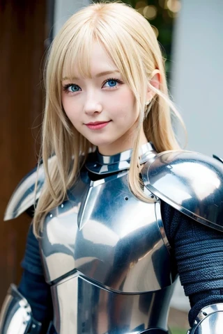 ミディアムヘア, 笑う, 美少女, 傑作, 恥ずかしい, 鎧