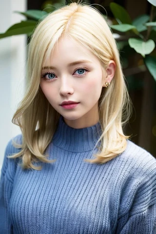 ミディアムヘア, 美女, 傑作, セーター