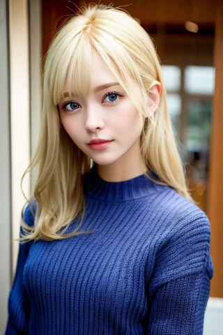 ミディアムヘア, 美女, 傑作, セーター