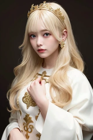 ミディアムヘア, 美女, 傑作, 聖職者, 聖女