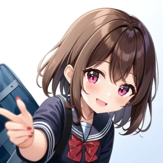 [Holara] школьная форма, короткие волосы, красивая женщина, смех [Иллюстрация]