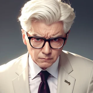 眼鏡, 怒り, スーツ