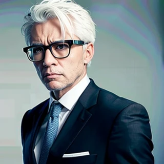 眼鏡, 怒り, スーツ