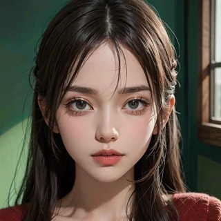 女性, 瞳孔なし