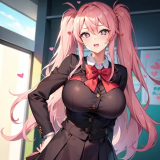 школьная форма, зрачки в форме сердца