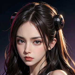 美女, 険しい顔